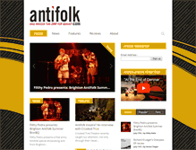 Tablet Screenshot of antifolk.com